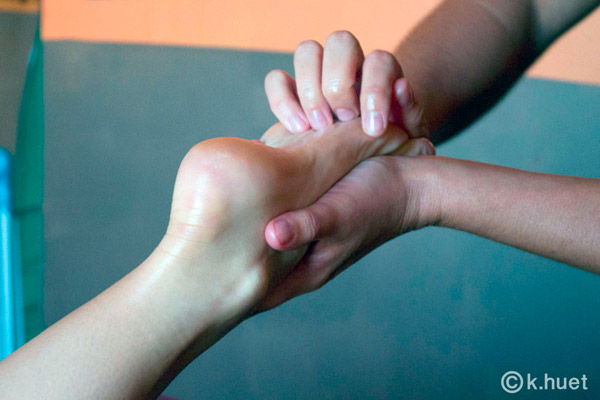 Massage ayurvédique des pieds